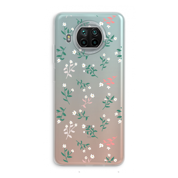 Small white flowers: Xiaomi Mi 10T Lite 5G Transparant Hoesje