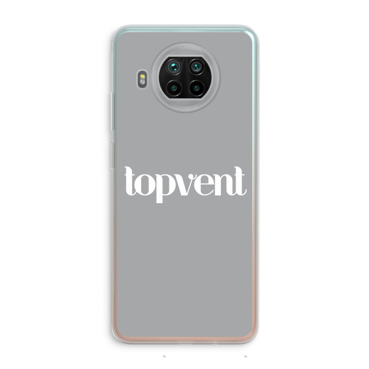 Topvent Grijs Wit: Xiaomi Mi 10T Lite 5G Transparant Hoesje