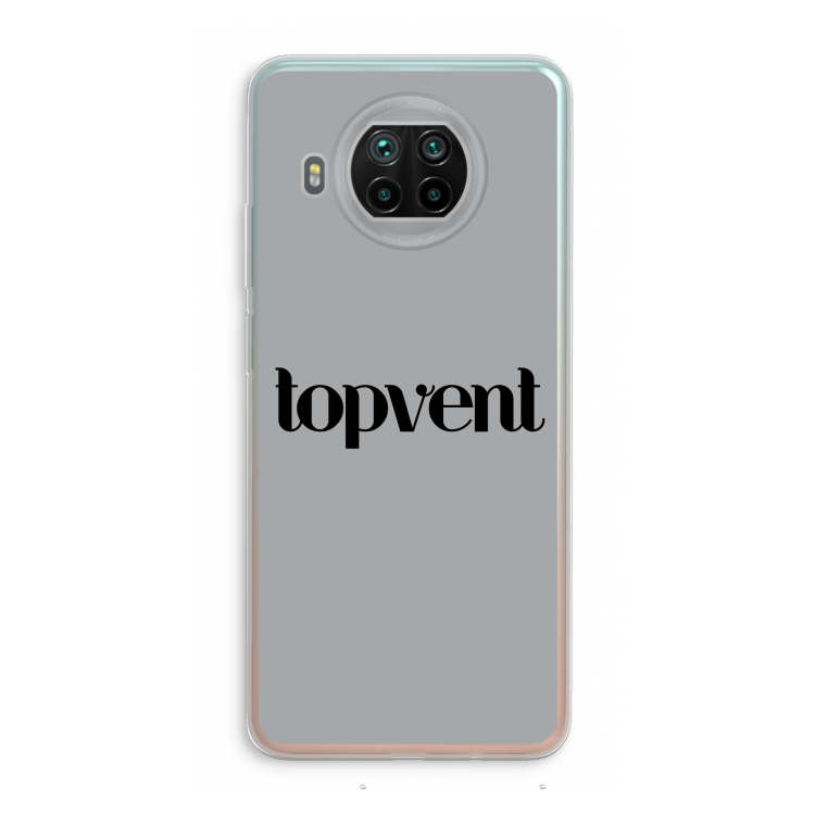 Topvent Grijs Zwart: Xiaomi Mi 10T Lite 5G Transparant Hoesje