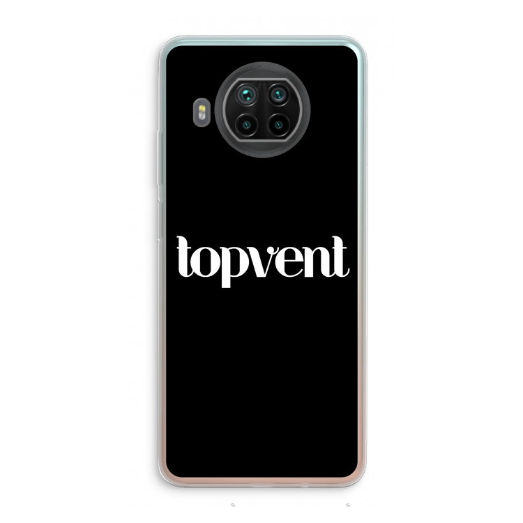 Topvent Zwart: Xiaomi Mi 10T Lite 5G Transparant Hoesje