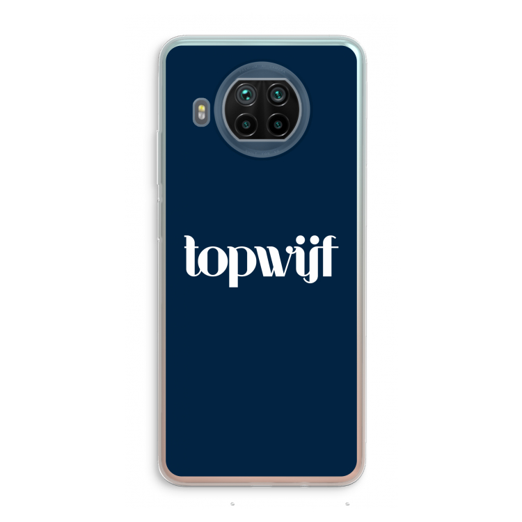 Topwijf Navy: Xiaomi Mi 10T Lite 5G Transparant Hoesje