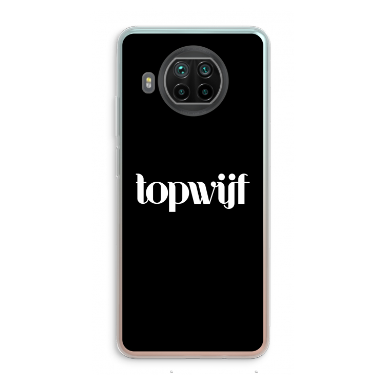 Topwijf Zwart: Xiaomi Mi 10T Lite 5G Transparant Hoesje