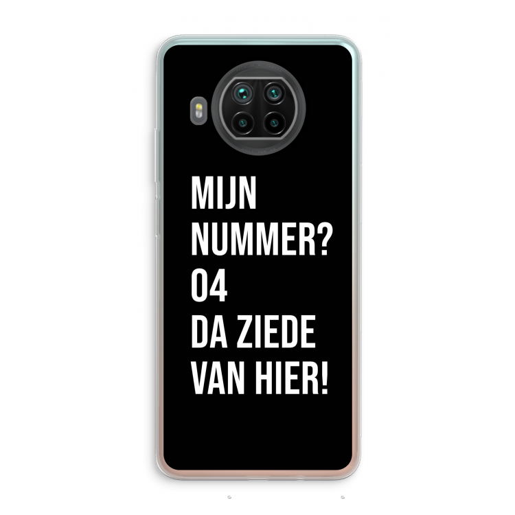 Da ziede van hier - Zwart: Xiaomi Mi 10T Lite 5G Transparant Hoesje