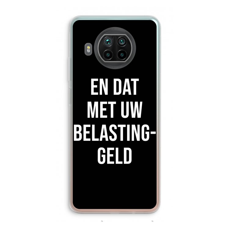 Belastinggeld - Zwart: Xiaomi Mi 10T Lite 5G Transparant Hoesje