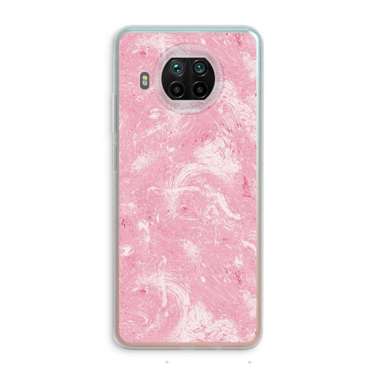 Abstract Painting Pink: Xiaomi Mi 10T Lite 5G Transparant Hoesje