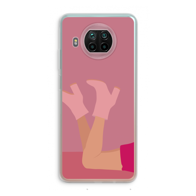 Pink boots: Xiaomi Mi 10T Lite 5G Transparant Hoesje