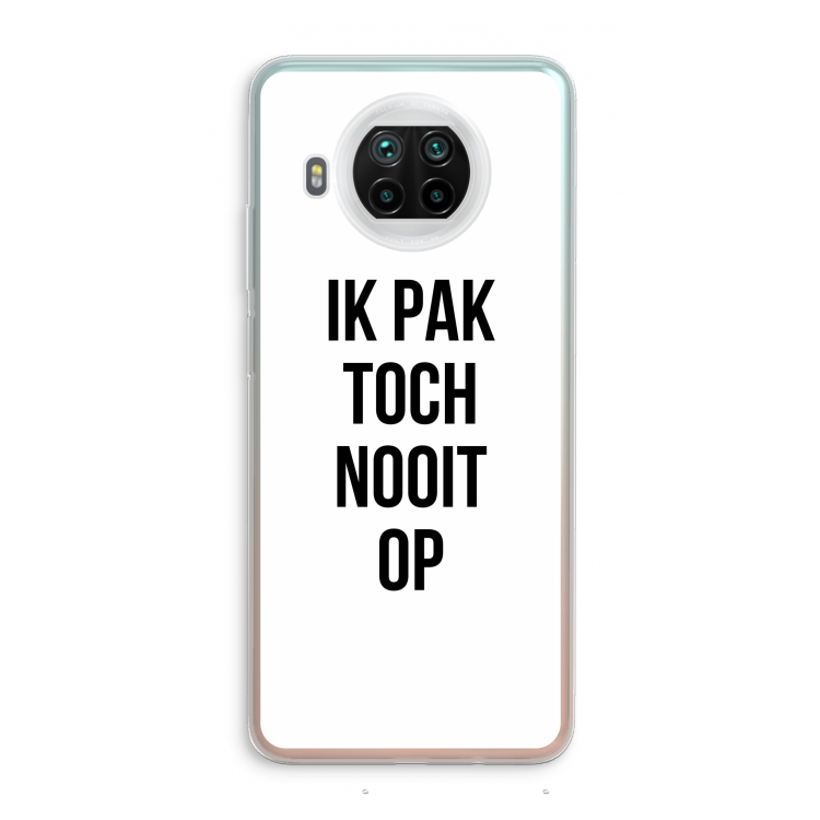 Ik pak nooit op: Xiaomi Mi 10T Lite 5G Transparant Hoesje