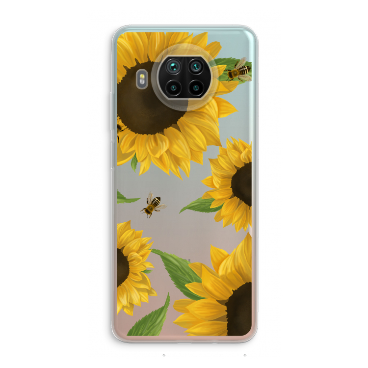 Sunflower and bees: Xiaomi Mi 10T Lite 5G Transparant Hoesje