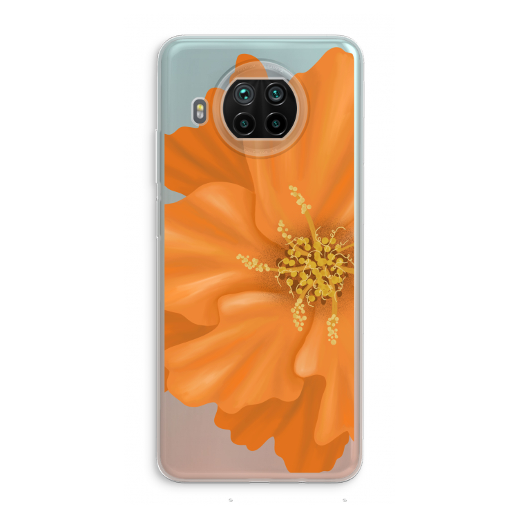 Orange Ellila flower: Xiaomi Mi 10T Lite 5G Transparant Hoesje