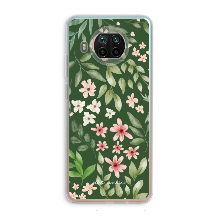 Botanical green sweet flower heaven: Xiaomi Mi 10T Lite 5G Transparant Hoesje