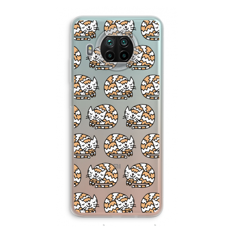 Slapende poes: Xiaomi Mi 10T Lite 5G Transparant Hoesje