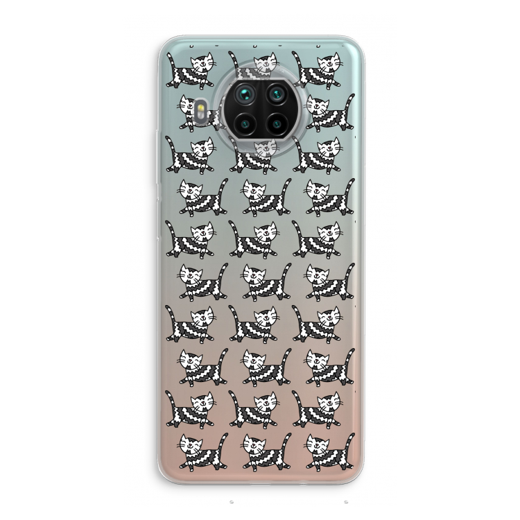 Zwarte poes: Xiaomi Mi 10T Lite 5G Transparant Hoesje