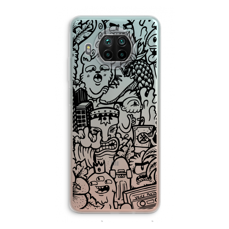 Vexx Black Mixtape: Xiaomi Mi 10T Lite 5G Transparant Hoesje