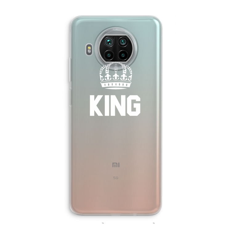 King zwart: Xiaomi Mi 10T Lite 5G Transparant Hoesje