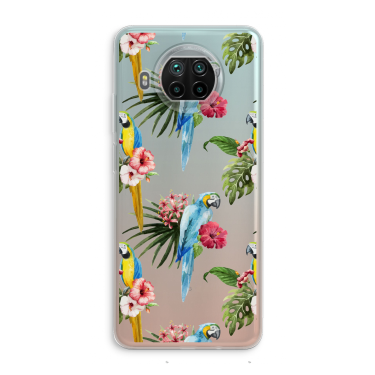 Kleurrijke papegaaien: Xiaomi Mi 10T Lite 5G Transparant Hoesje