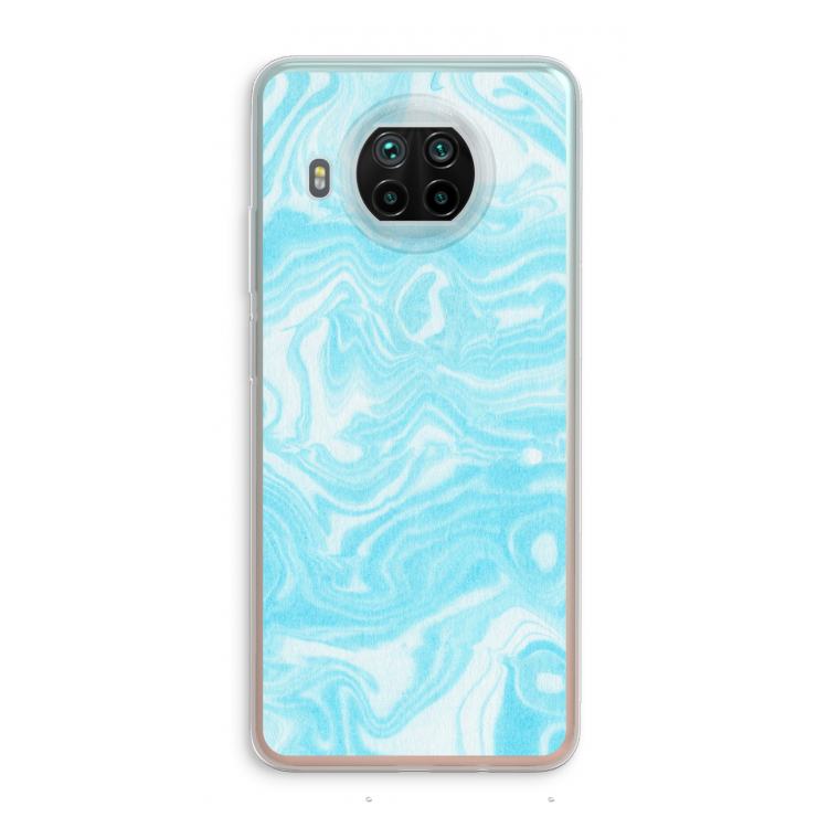 Waterverf blauw: Xiaomi Mi 10T Lite 5G Transparant Hoesje