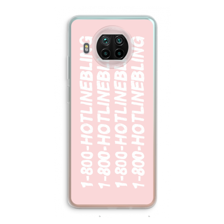 Hotline bling pink: Xiaomi Mi 10T Lite 5G Transparant Hoesje