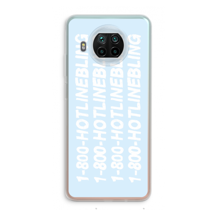 Hotline bling blue: Xiaomi Mi 10T Lite 5G Transparant Hoesje