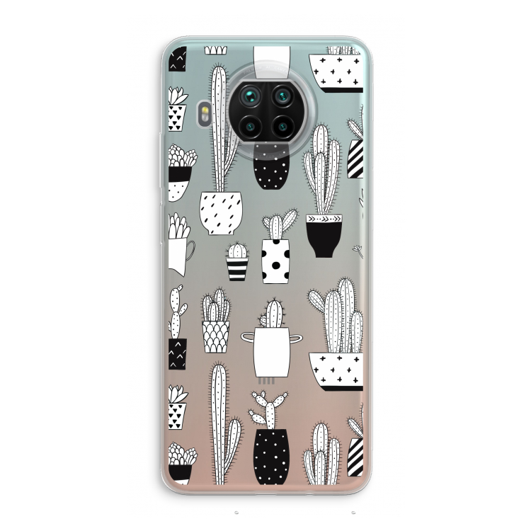 Cactusmotief: Xiaomi Mi 10T Lite 5G Transparant Hoesje