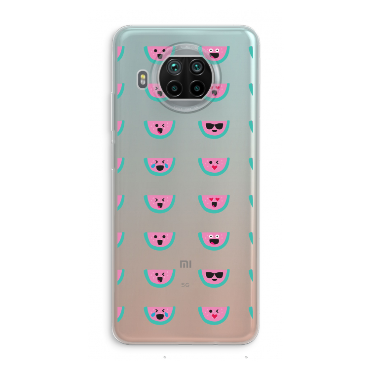 Smiley watermeloenprint: Xiaomi Mi 10T Lite 5G Transparant Hoesje