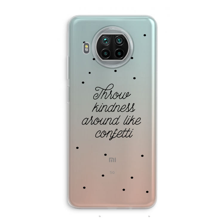 Confetti: Xiaomi Mi 10T Lite 5G Transparant Hoesje