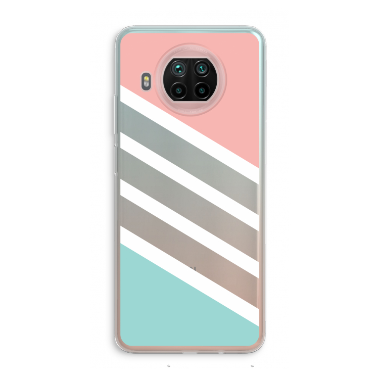 Strepen pastel: Xiaomi Mi 10T Lite 5G Transparant Hoesje
