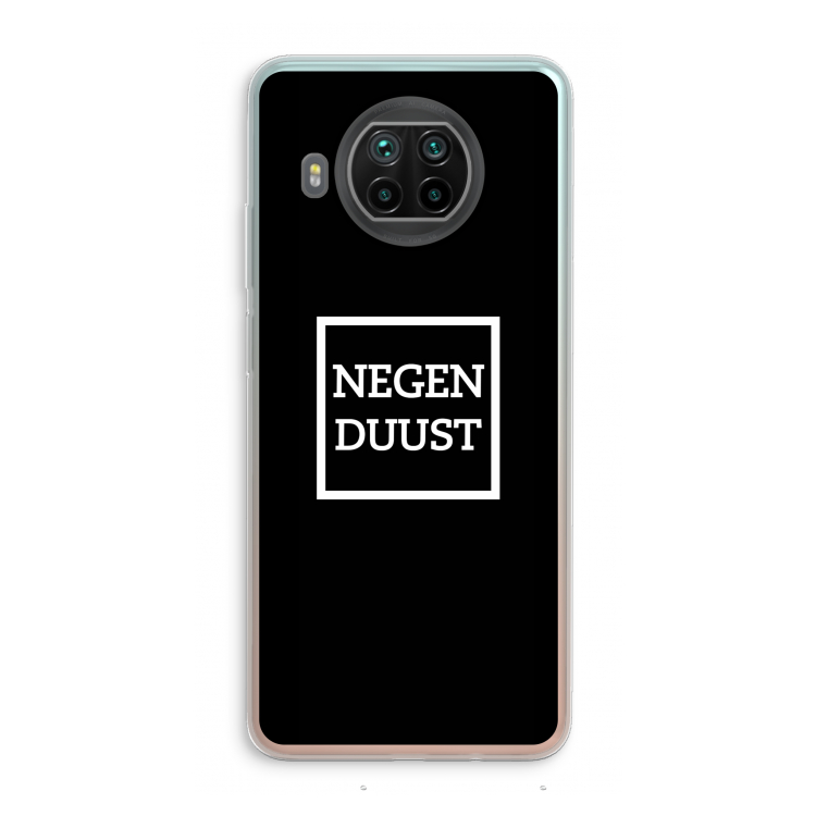 Negenduust black: Xiaomi Mi 10T Lite 5G Transparant Hoesje
