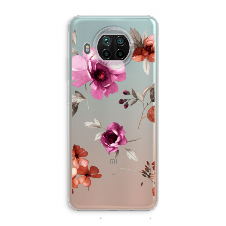 Geschilderde bloemen: Xiaomi Mi 10T Lite 5G Transparant Hoesje