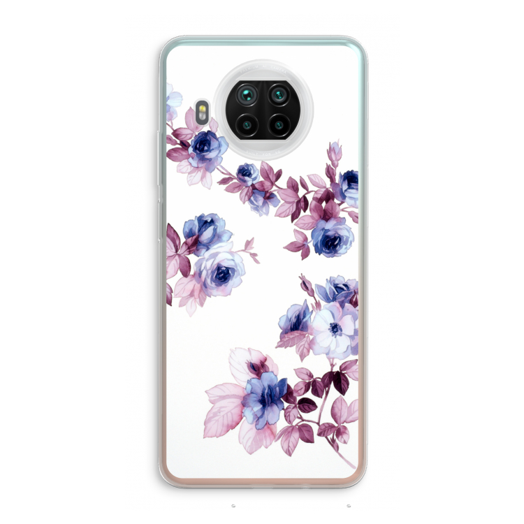 Waterverf bloemen: Xiaomi Mi 10T Lite 5G Transparant Hoesje