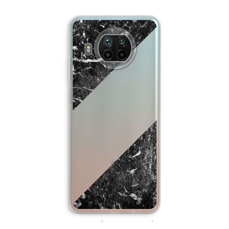 Zwart marmer: Xiaomi Mi 10T Lite 5G Transparant Hoesje
