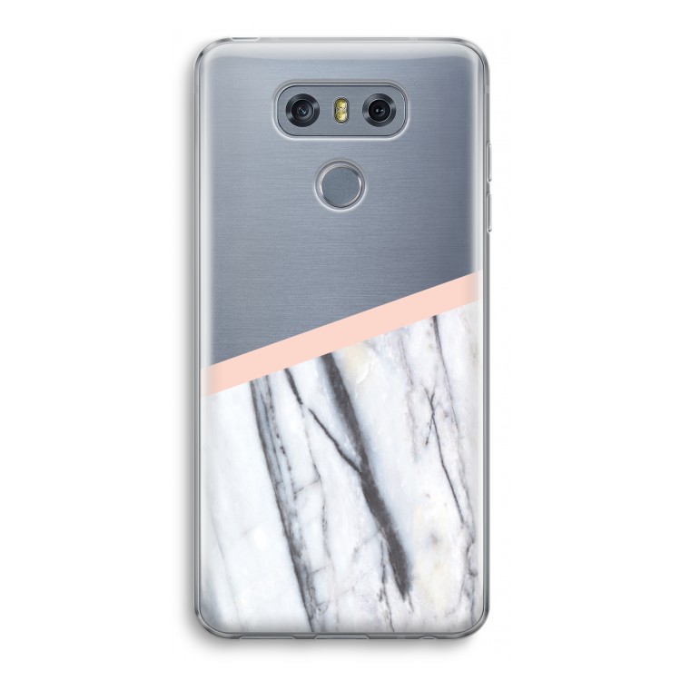 A touch of peach: LG G6 Transparant Hoesje