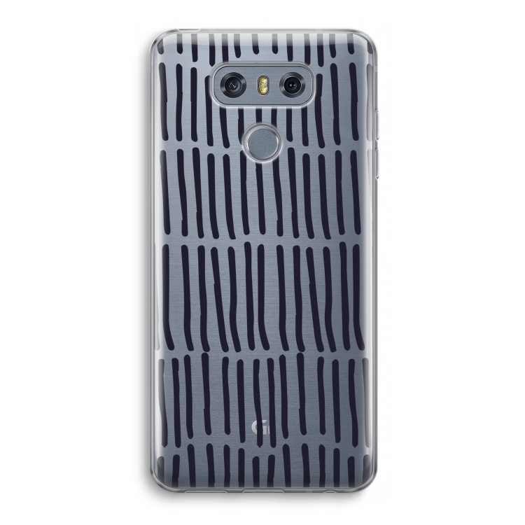 CaseCompany Moroccan stripes: LG G6 Transparant Hoesje