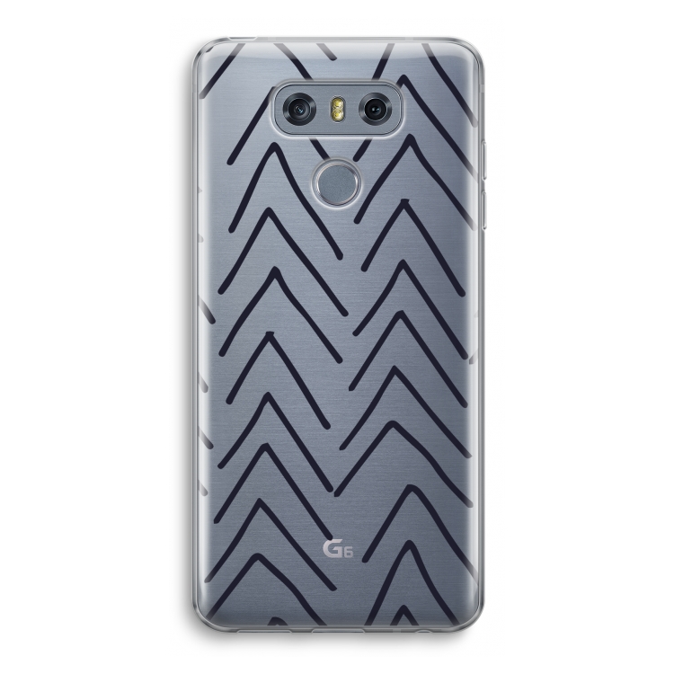 CaseCompany Marrakech Arrows: LG G6 Transparant Hoesje