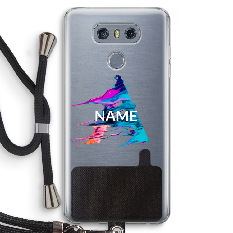 Abstract Spectrum: LG G6 Transparant Hoesje met koord