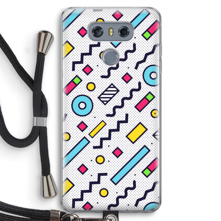 8-bit N°8: LG G6 Transparant Hoesje met koord