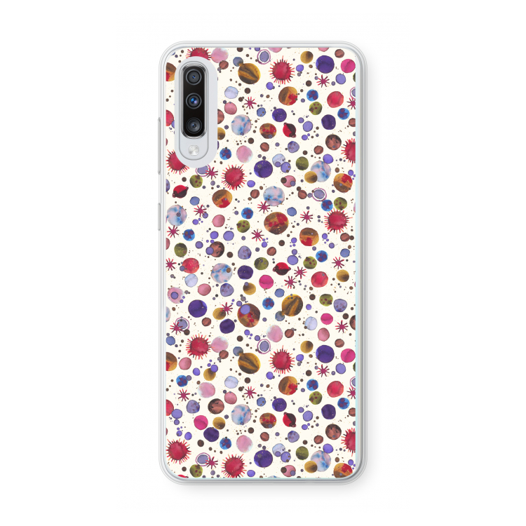 Planets Space: Samsung Galaxy A70 Transparant Hoesje