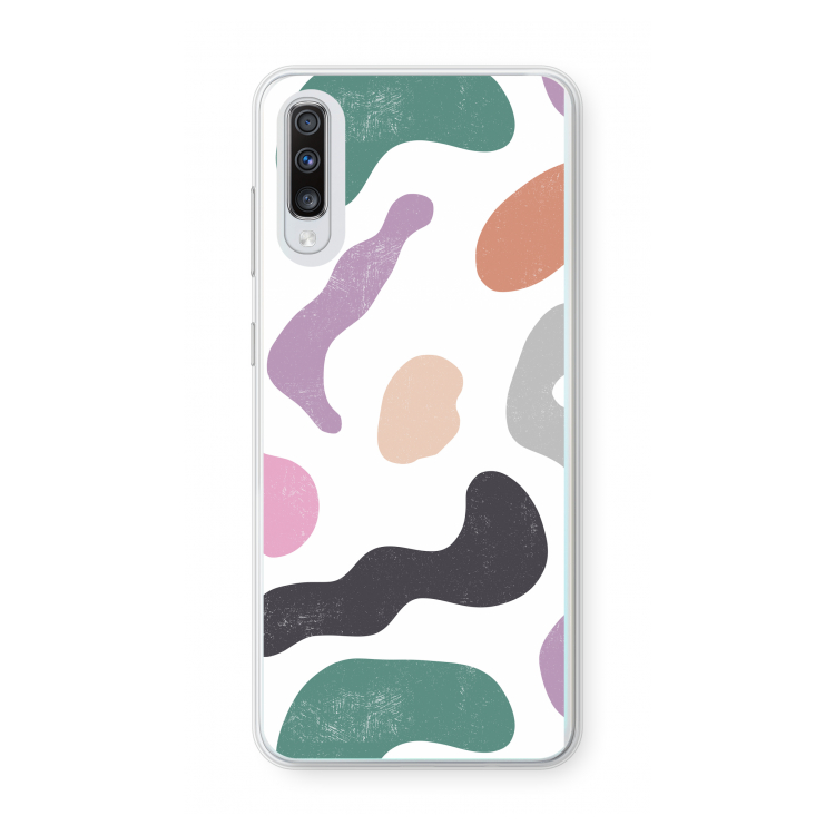 Memphis Shapes: Samsung Galaxy A70 Transparant Hoesje
