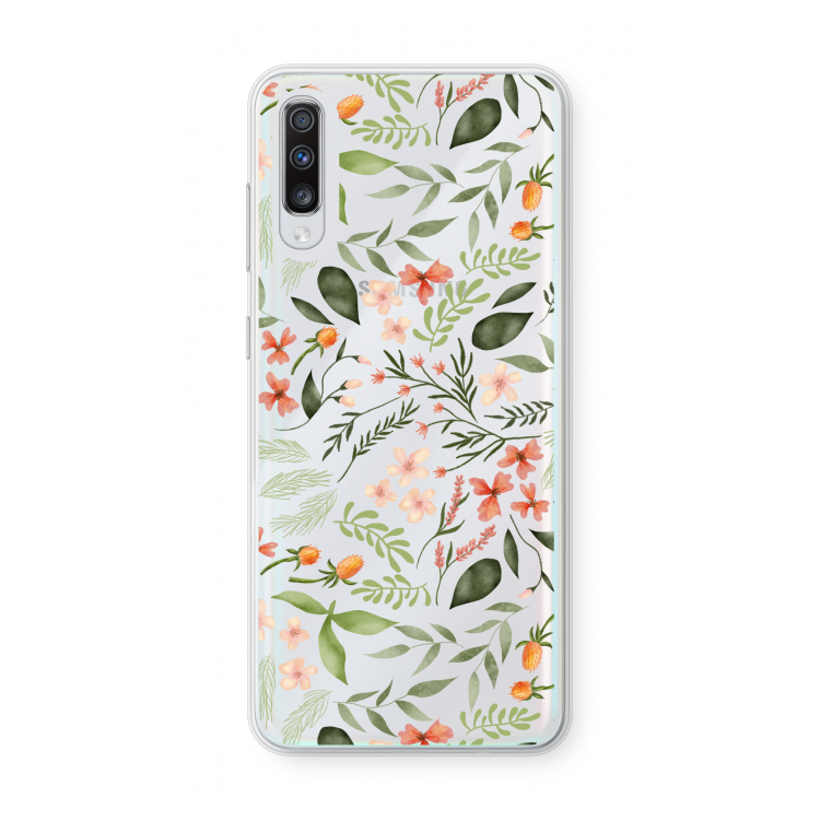 Sweet little flowers: Samsung Galaxy A70 Transparant Hoesje