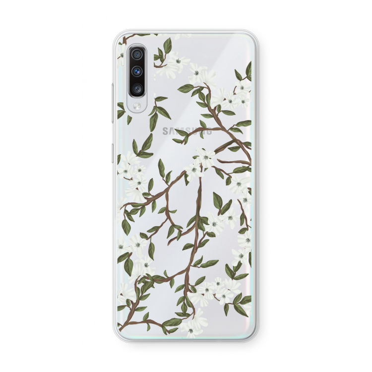 Blossoming spring: Samsung Galaxy A70 Transparant Hoesje