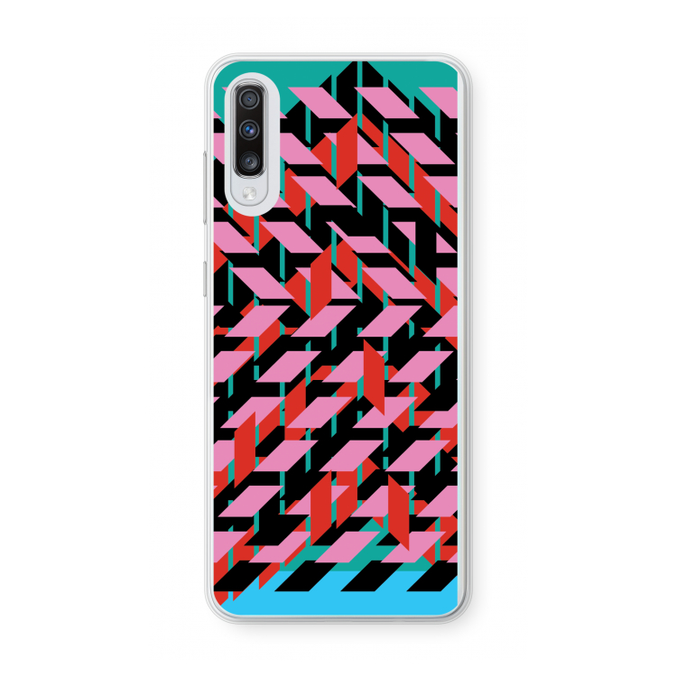 Skew Blush 2: Samsung Galaxy A70 Transparant Hoesje