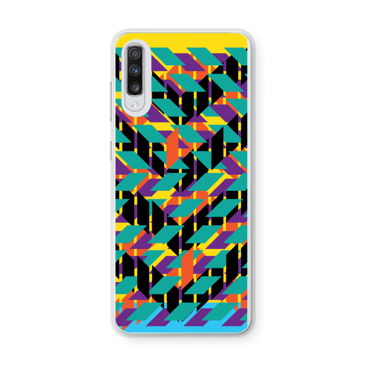 Skew Bee 1: Samsung Galaxy A70 Transparant Hoesje