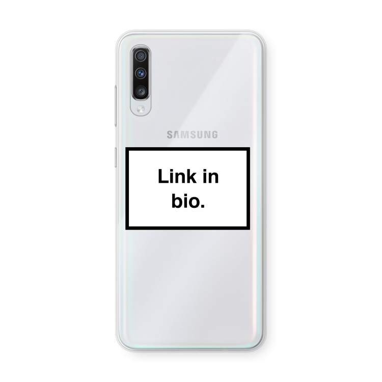 Link in bio: Samsung Galaxy A70 Transparant Hoesje