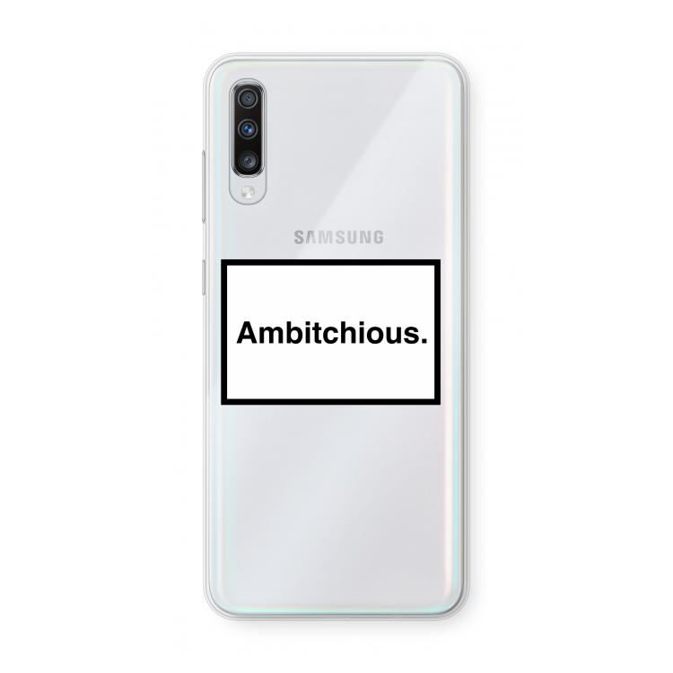 Ambitchious: Samsung Galaxy A70 Transparant Hoesje
