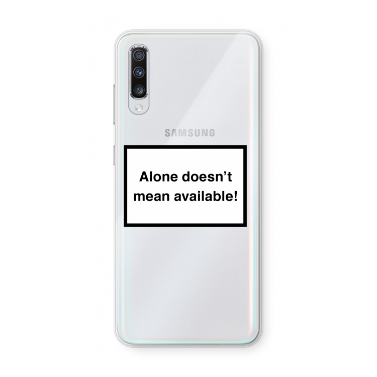 Alone: Samsung Galaxy A70 Transparant Hoesje