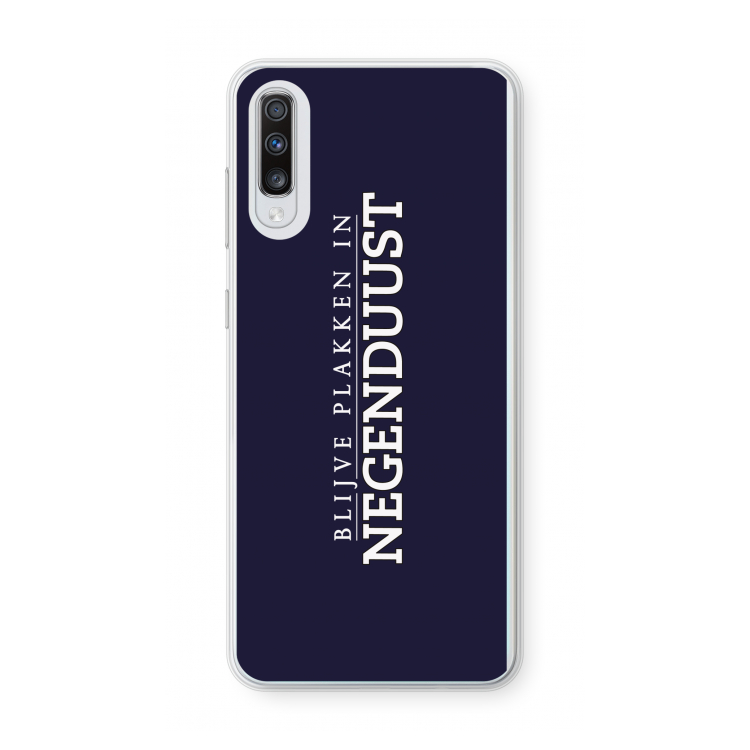 Blijve plakken in Negenduust: Samsung Galaxy A70 Transparant Hoesje