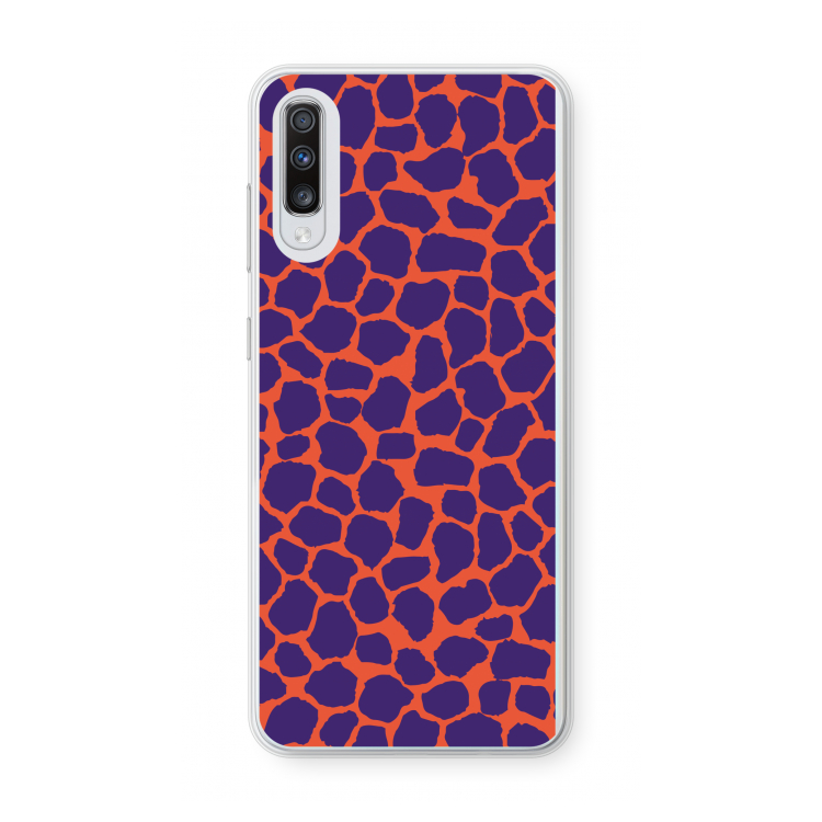 Purple Giraffe: Samsung Galaxy A70 Transparant Hoesje