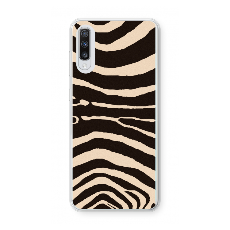 Arizona Zebra: Samsung Galaxy A70 Transparant Hoesje