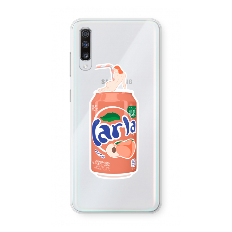 S(peach)less: Samsung Galaxy A70 Transparant Hoesje