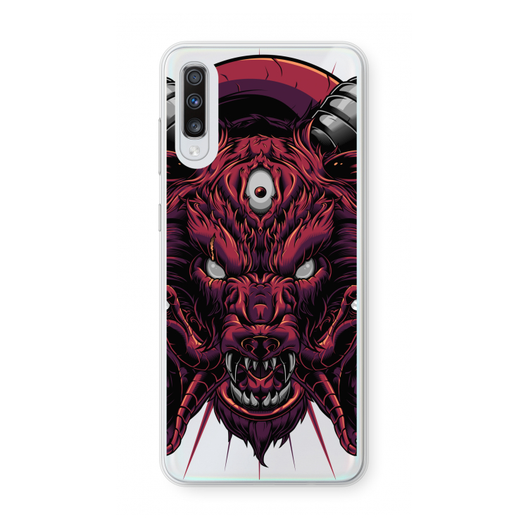 Hell Hound and Serpents: Samsung Galaxy A70 Transparant Hoesje