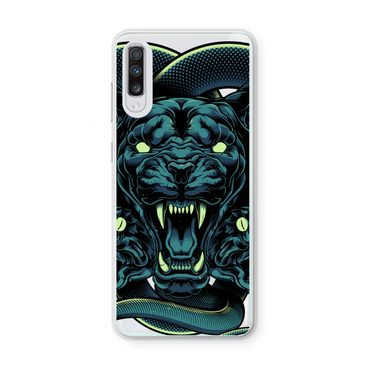 Cougar and Vipers: Samsung Galaxy A70 Transparant Hoesje